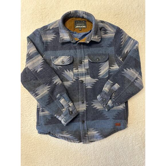 Jachs Other - Jachs New York Mens Shirt Jacket Aztec Western Heavy Flannel Long Sleeve Medium